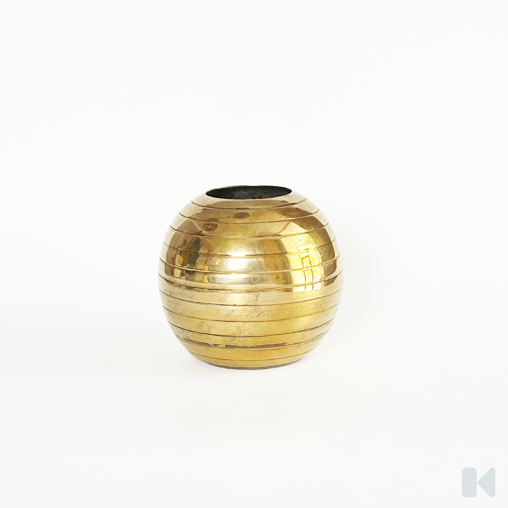 MCM | Brass Spherical Vase