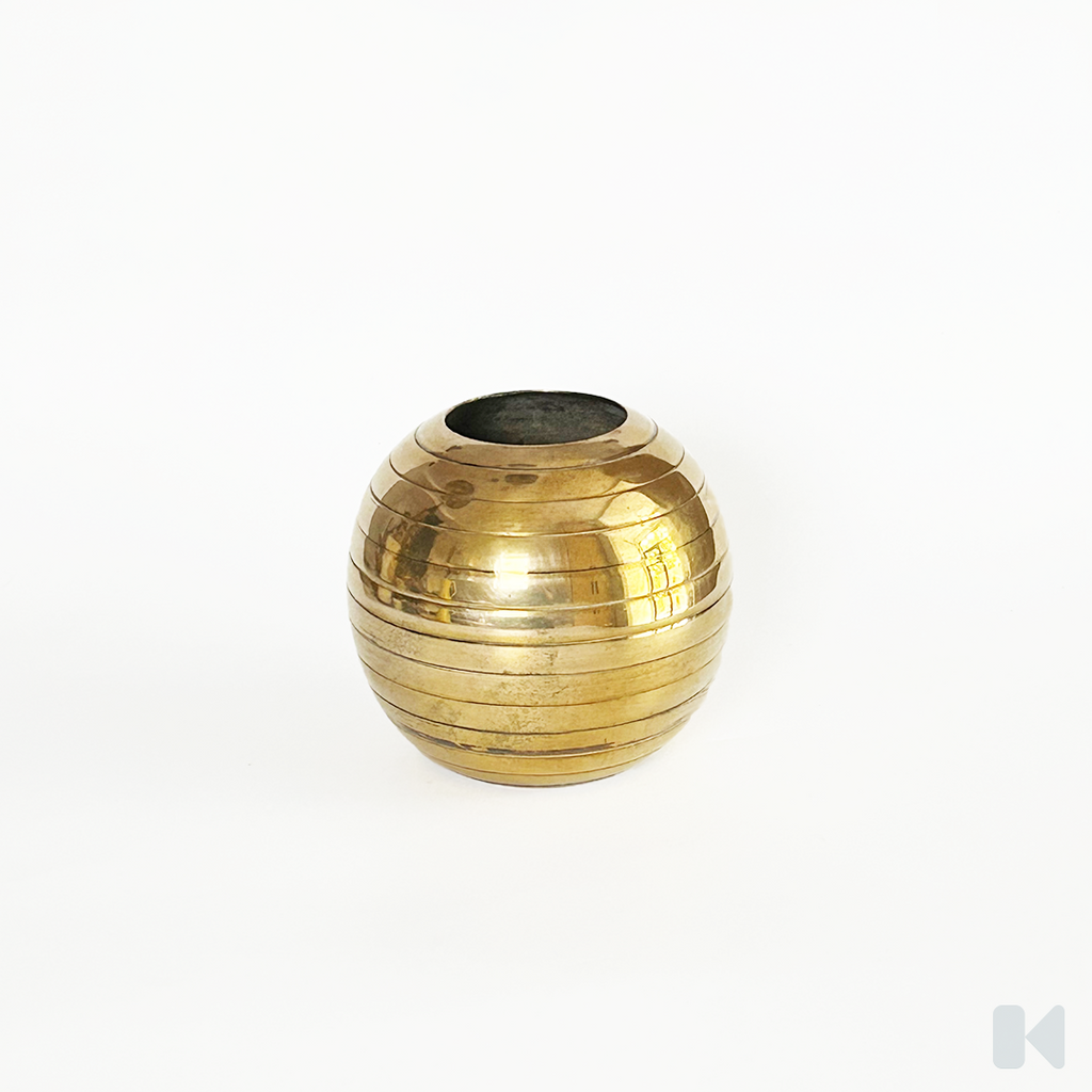 MCM | Brass Spherical Vase