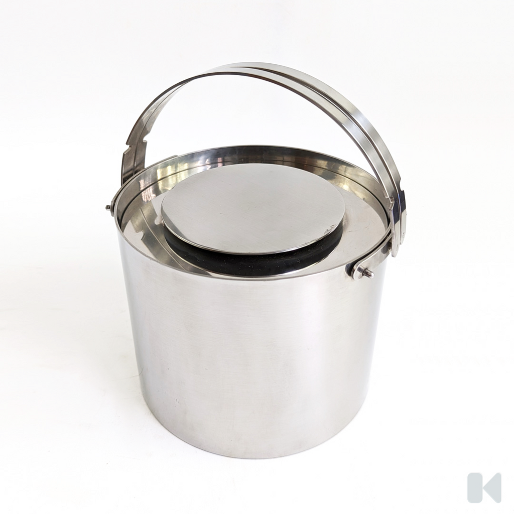 Stelton Arne Jacobsen Cylinda Line Ice Small Bucket With Lid -  Norway
