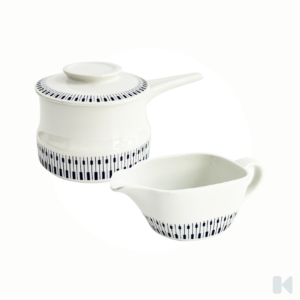 Lyngby Danild | Tangent Lidded Serving Pot and Sauce Boat