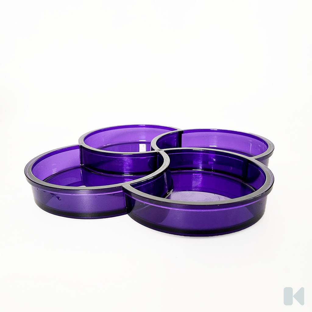Dansk | Purple Translucent Swirl Tray