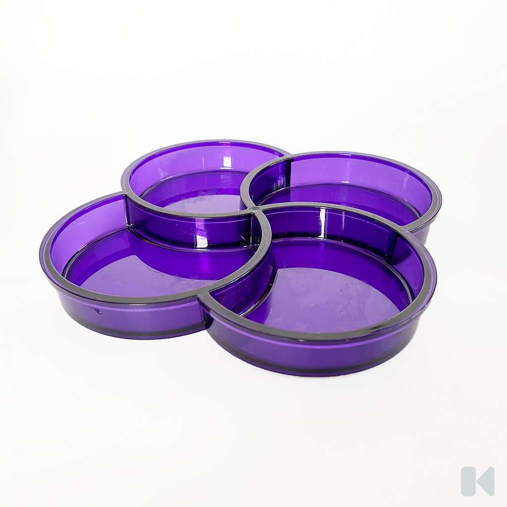 Dansk | Purple Translucent Swirl Tray