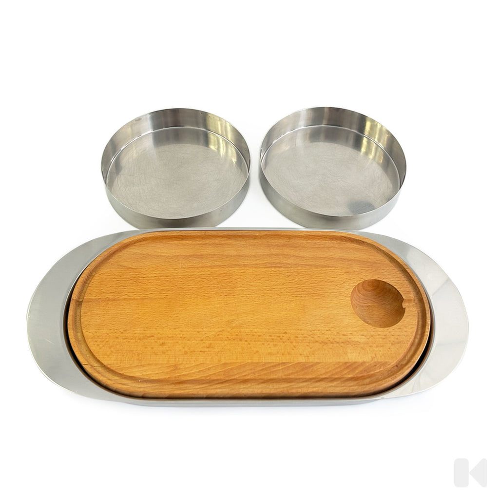 Stelton | Arne Jacobsen | Cylinda Fish Platter and Serving Dish set